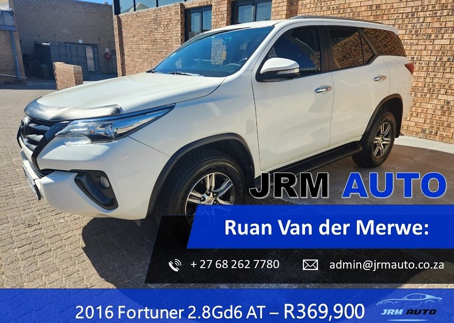 2016 Toyota Fortuner 2.8 Gd6 4X2